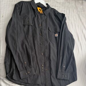 Carhartt Men's Dark Gray Shirt Jacket (large)